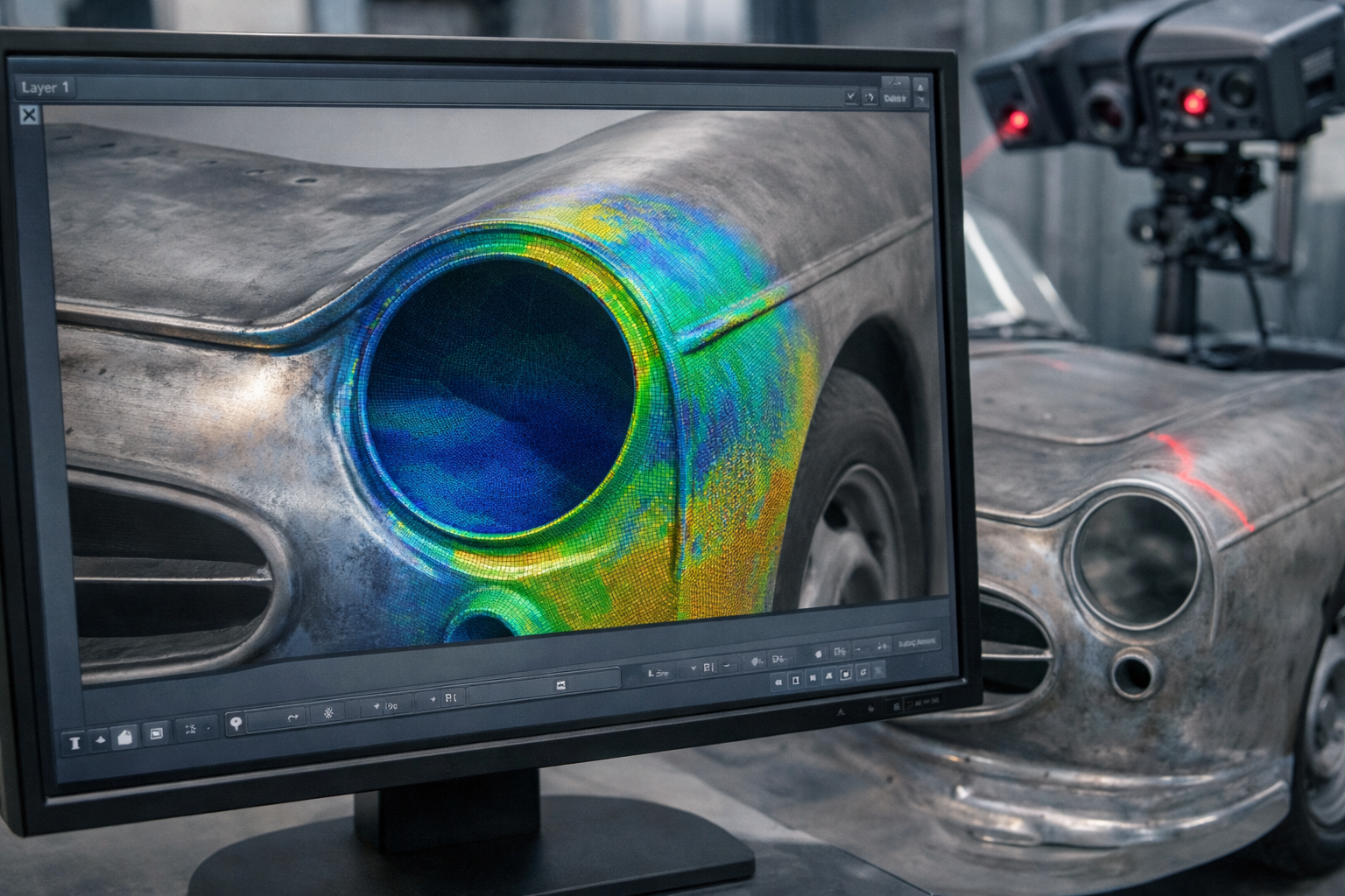 Beispiel 2 – Scan & Digitalisierung Oldtimer‑Bauteil